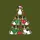 Rat Terrier Lovers' Whimsical Five-Dog Christmas Tree with Festive Red Green Gold Holiday Decor Sweatshirt - 2