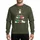 Rat Terrier Lovers' Whimsical Five-Dog Christmas Tree with Festive Red Green Gold Holiday Decor Sweatshirt - 1
