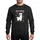 Holiday Humor Fans' Whimsical Llama Red Santa Hat Sunglasses Multi-Color Lights Snowflakes Sweatshirt - 1