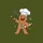Holiday Home Bakers' Winking Gingerbread Chef Whisk Rolling Pin Red Icing Smile Cartoon Sweatshirt - 2
