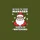 Workplace Holiday Celebrators' Bold Cartoon Red Santa with White Beard, Playful Bubble Text 'MANAGER', White Snowflakes, Chroma Green Sweatshirt - 2