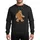 Outdoor Adventurers' Festive Gingerbread Brown Bigfoot White Icing Zigzags Blue Eye Red Smile Green Blue Red Candy Buttons Sweatshirt - 1