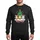 Guinea Pig Lovers' Cheerful Cartoon Guinea Pigs Red Santa Hats Green Christmas Tree Golden Star Ornaments Merry & Bright Whimsical Holiday Sweatshirt - 1