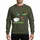 Whimsical Holiday Lovers' Magenta Cartoon Fluffy Sheep, Red Ladybug, Green Hummingbird Design Sweatshirt - 1
