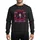 Bowling Enthusiasts' Photo-Realistic Goatee Character Pixel Art Ugly Christmas Sweater Red Purple White Bowling Pins Sweatshirt - 1