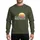Florida Travel Enthusiasts Retro Distressed Striped Sun Muted Teal Landscape Winter Park FL Text Sweatshirt - 1