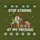 Holiday Party Goers' Retro 8-bit Pixel Art Christmas Gift Stack 'Stop Staring At My Package' Knit Style Sweatshirt - 2