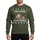 Holiday Party Goers' Retro 8-bit Pixel Art Christmas Gift Stack 'Stop Staring At My Package' Knit Style Sweatshirt - 1