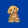 Goldendoodle Lovers' Cheerful Gold Goldendoodle Puppy Tangled in Vibrant Red Green Blue Yellow Christmas Lights Cartoon Art Sweatshirt - 2