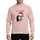 Horror Rock Fans Half-Skeletal Santa Iconic Makeup Red Green Black Holiday Illustration Sweatshirt - 1