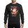 Festive Christmas Enthusiasts Winking Red Sombrero Santa, Tequila & Guitar Feliz Navidad Vector Art Sweatshirt - 1