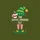 Holiday Coffee Lovers Whimsical Elf Hat Lime Green Stripe Coffee Cup Red Band Elf Legs Design Sweatshirt - 2