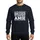 Women's White Distressed Humorous Amie Name Bold Typographic Rustic Text Sweatshirt - 1