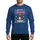 Boxer Dog Owners' Whimsical Christmas Boxer Dog in Santa Hat & Antlers, Red Green Snowman Candy Cane Text Sweatshirt - 1