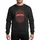 Newlyweds' Ornate Red Mr & Mrs First Christmas Typographic Art with Tree & Candy Cane Motifs Sweatshirt - 1