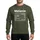 Women's Personalized Melanie Name White Text Nutrition Label Parody Vibrant Green Background Minimalist Typographic Sweatshirt - 1