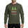Whimsical Holiday Lovers' Retro Red Glasses Green Polka Dot Trees White Red Green August Text Festive Light Bulbs Sweatshirt - 1
