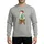 Christmas Painters' Warm Brown Easel Santa Hat Canvas Vibrant Green Tree Multicolor Christmas Lights Cartoon Sweatshirt - 1