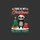 Honey Badger Lovers' Whimsical Black Honey Badger, Red Santa Hat, Multicolor Lights, Festive Gifts, White & Red Christmas Text Sweatshirt - 2