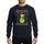 Festive Pickleball Fans' Lime Green Snowman, Red Santa Hat, Antlers, Multi-Color Lights, Ugly Christmas Sweater Style Sweatshirt - 1