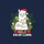 Tropical Christmas Fans' Whimsical White Llama, Red Santa Hat, Rainbow Lights, Green Palm, Peach Plumeria, Orange Mele Kaliki Llama Sweatshirt - 2