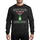 Korean Soju Culture Fans' Festive Red Green White Pixel Knit Christmas Text & Bottle Art Sweatshirt - 1