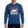 Grandpa's Vibrant Red White Green PAPPY CLAUS Text Santa Hat Christmas Lights Holly Snowflakes Holiday Outline Graphic Sweatshirt - 1