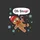 Christmas Lovers' Oh Snap Gingerbread Man, Cartoon Broken Cookie, Red Hat Green Buttons, Icy Blue Snowflakes Sweatshirt - 2