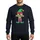 Family Christmas Group Whimsical Green Elf Hat Red Trim Yellow 'Principal Elf' Text Candy Cane Striped Legs Gold Bells Sweatshirt - 1