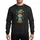 Family Holiday Enthusiasts Mimi Elf Festive Green Hat Red Bell Striped Stockings Red Shoes Snowflakes Sweatshirt - 1
