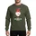 Family Holiday Enthusiasts' Whimsical Christmas Gnome Red Hat Yellow Bell Light String Magnifying Glass White Stars Sweatshirt - 1