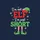 Christmas Humor Lovers' Whimsical Elf Hat Green Red Striped Legs Holiday Design Sweatshirt - 2