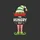 Holiday Party Goers Whimsical Elf Striped Hat Legs Green Red Off-White Yellow Holly Design Sweatshirt - 2