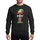 Holiday Party Goers Whimsical Elf Striped Hat Legs Green Red Off-White Yellow Holly Design Sweatshirt - 1