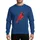 Patriotic Wildlife Admirers' Distressed Vintage American Flag Vivid Red Cardinal Motif Sweatshirt - 1