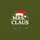 Women's Festive Vintage Mrs. Claus Red Santa Hat Green Holly White Snowflakes Design Sweatshirt - 2