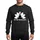 Mindful Holiday Celebrants White Lotus Black Meditating Figure Red Santa Hat 'OM FOR THE HOLIDAYS' Design Sweatshirt - 1