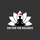 Mindful Holiday Celebrants White Lotus Black Meditating Figure Red Santa Hat 'OM FOR THE HOLIDAYS' Design Sweatshirt - 2