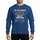 Holiday Party Goers Ugly Sweater Knit Pattern Black Graphic with White Bold Red Green Block Text and Pentagram Motifs Sweatshirt - 1