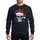 Edgy Holiday Fans' Faceted Skull with Santa Hat, Shimmering Silver & Ruby Red Rhinestone Style, White Snowflakes & Stars Sweatshirt - 1