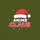 Holiday Anime Enthusiasts' Red Santa Hat Bold White ANIME Faux-3D Red CLAUS Text Festive Lights Graphic Sweatshirt - 2
