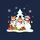 Cat Lovers' Vibrant Festive Cat Snowman Trio: Orange, Brown, Grey Tabbies in Santa Hat & Top Hats, Red & Green Gifts & Ornaments Sweatshirt - 2