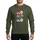 Christmas Lovers' Playful HO HO HO Capsule Characters Santa Hats Fair Isle Lights Sweatshirt - 1