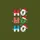 Christmas Lovers' Playful HO HO HO Capsule Characters Santa Hats Fair Isle Lights Sweatshirt - 2