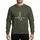 Festive Celebrators' White Minimalist Heartbeat Wave Christmas Tree Art Sweatshirt - 1