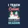 Teachers' Whimsical Snowmen & Evergreen Trees Festive Artwork with Red, Teal, White 'Cutest Snow Babies' Text Sweatshirt - 2