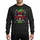 Lash Artists' Whimsical Christmas Elf Green Hat Red Lashes Striped Socks Snowflakes Sweatshirt - 1