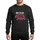 Brotherhood Enthusiasts' Bold Red Black Buffalo Plaid Stylized Walking Bear Silhouette Distressed White 'BRO BEAR' Script Sweatshirt - 1