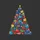 Aquarium & Ocean Lovers' Whimsical Tropical Fish Christmas Tree, Santa Hat Fish, Coral & Candy Cane Festive Art Sweatshirt - 2