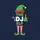 Christmas Enthusiasts' Festive Flat Green DJ Elf Hat Yellow Bell Candy Cane Christmas Tree Striped Elf Legs Design Sweatshirt - 2
